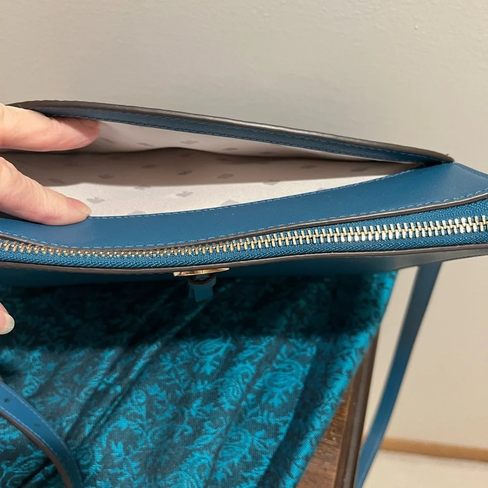 Kate Spade Peacock Crossbody Bag with Gold Hardware - Picture 4 of 10